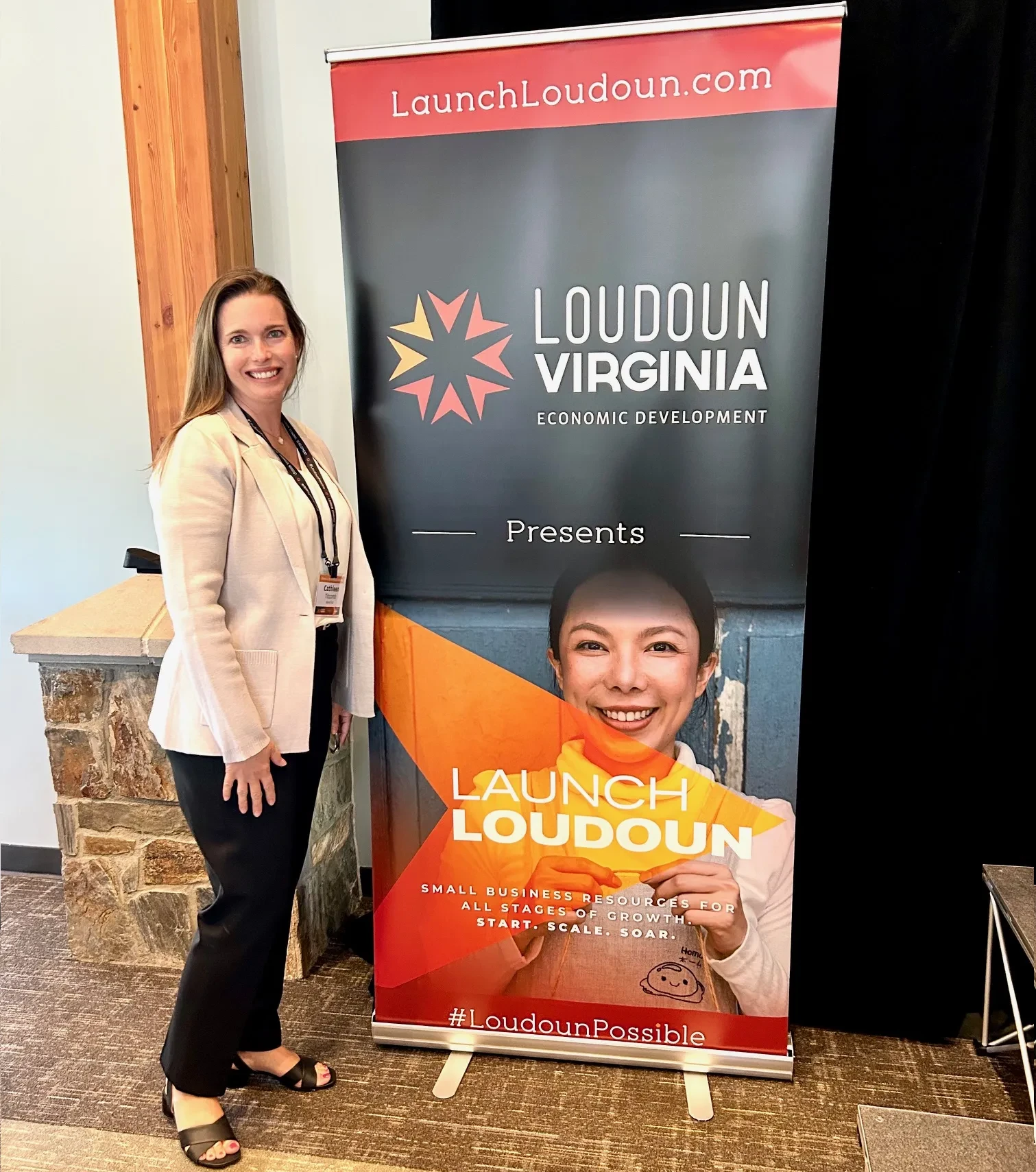 Cathleen Titcomb attending the Loudoun Small Business Summit for Band Gap