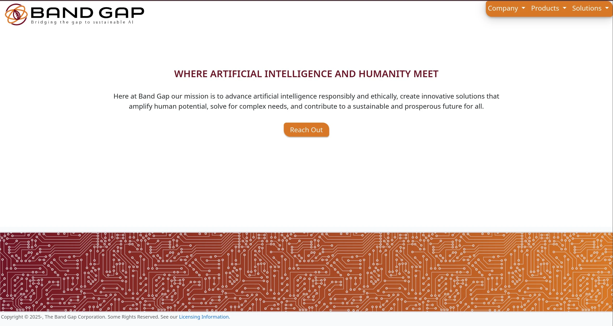 Band Gap Website 2025